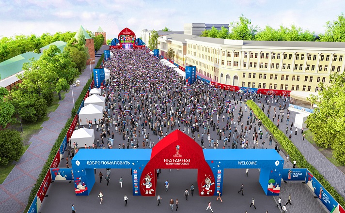 Опубликована карта-схема Фестиваля болельщиков FIFA в Нижнем Новгороде - фото 1
