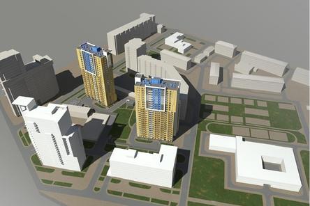 Проект строительства двух 24-этажных домов отклонили в Нижнем Новгороде
