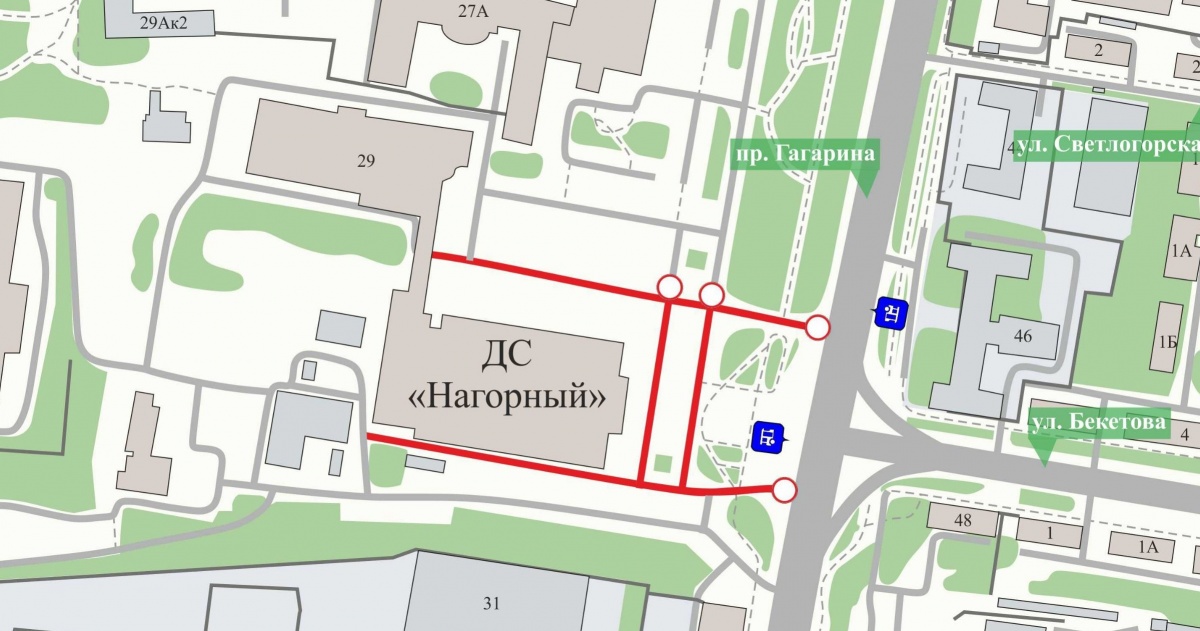 Движение транспорта по местному проезду проспекта Гагарина ограничат с 20 мая - фото 1