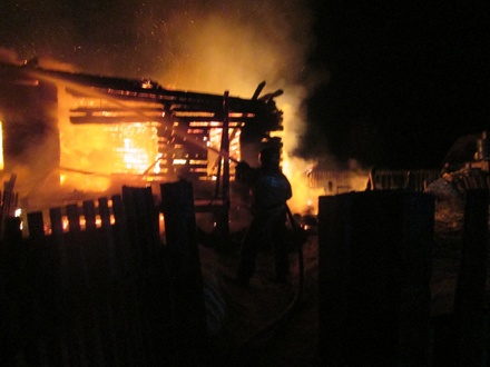 Ребенок устроил пожар в жилом доме в Навашине