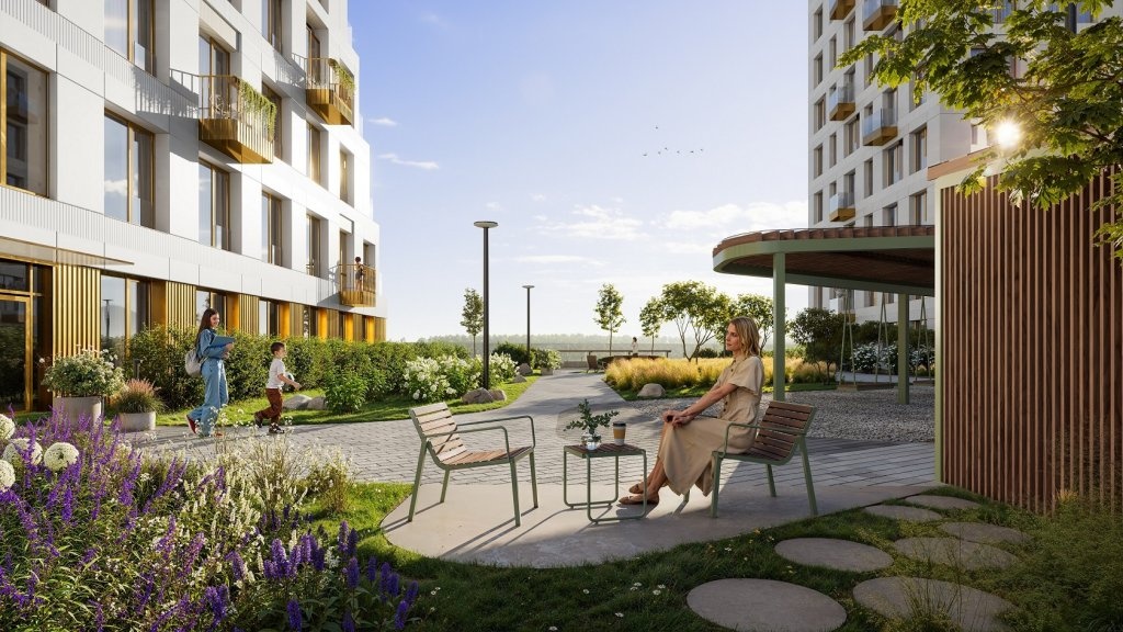 Утверждена концепция благоустройства дворов для GloraX Premium Гребной канал - фото 2