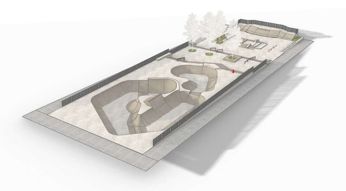 Скейт-парк площадью 1,7 тысяч кв. метров начали устанавливать в &laquo;Швейцарии&raquo; - фото 1