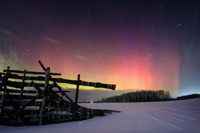 Опубликованы фотографии северного сияния в Нижегородской области - фото 2