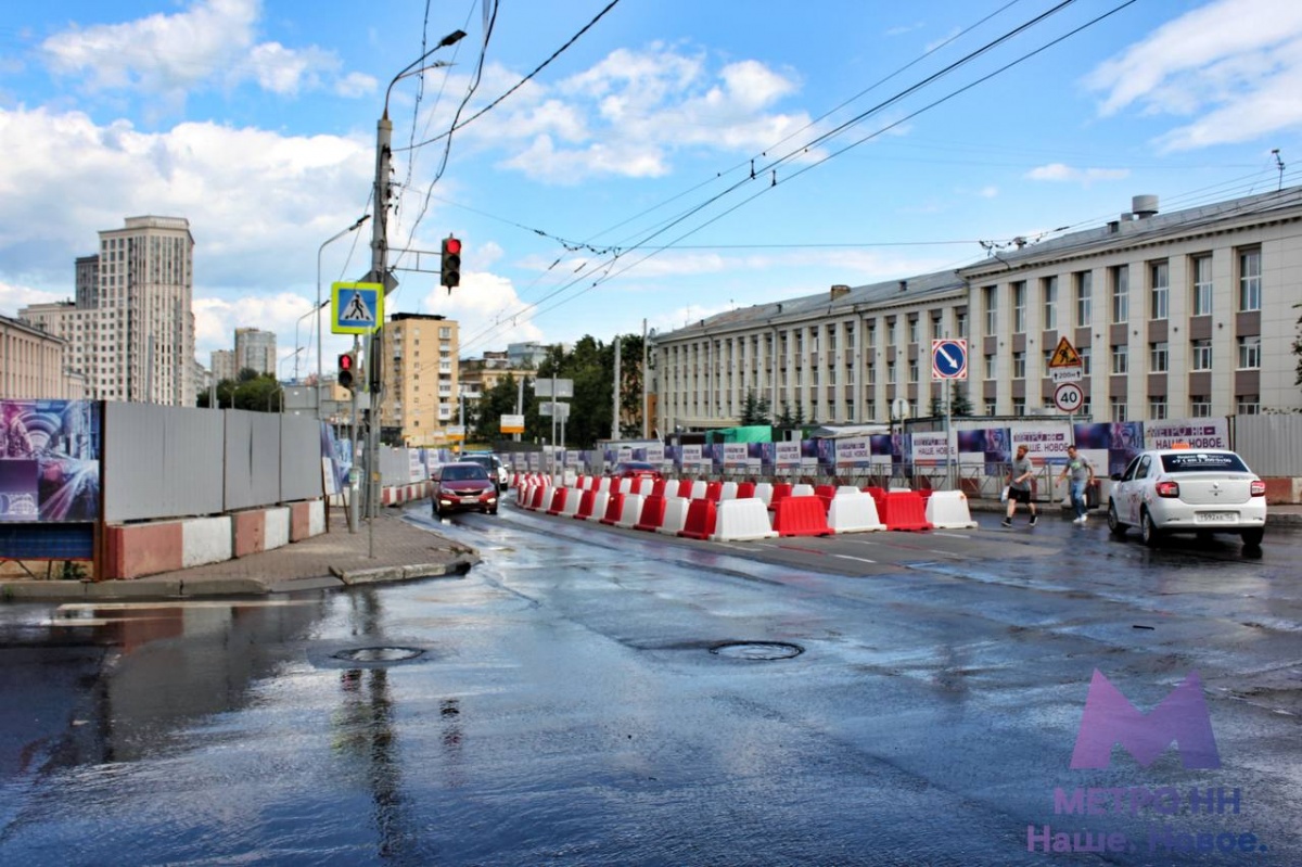 Движение транспорта по площади Свободы будет закрыто с 8 июля из-за  строительства метро