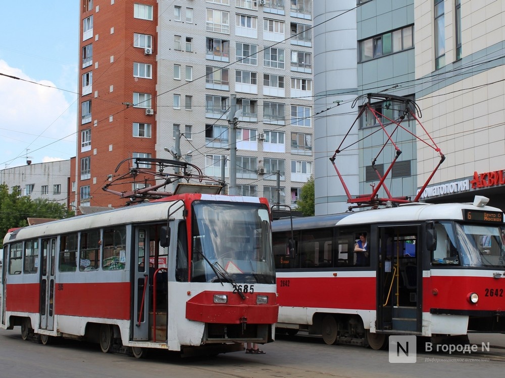 Движение трамвая № 6 приостановлено в Нижнем Новгороде
