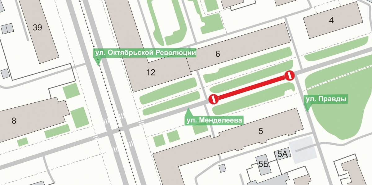 Движение транспорта на участке улицы Менделеева будет ограничено на месяц - фото 1