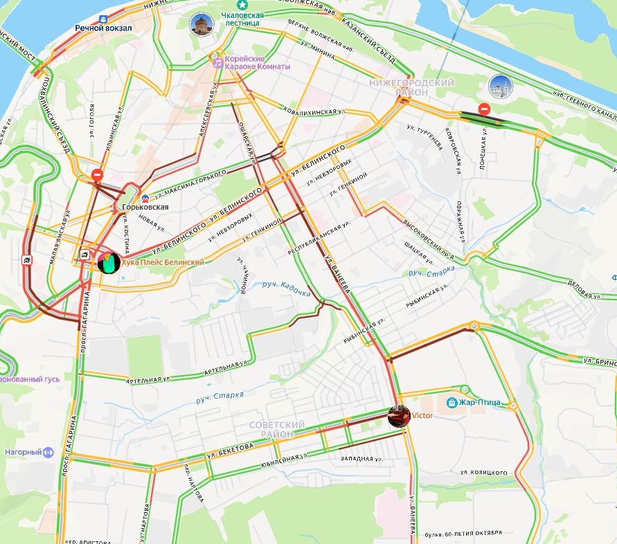 Огромные пробки сковали Нижний Новгород вечером 11 декабря - фото 1