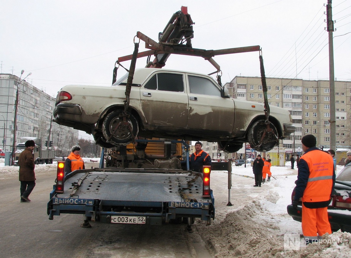 Эвакуаторы планируется задействовать при уборке нижегородских дворов