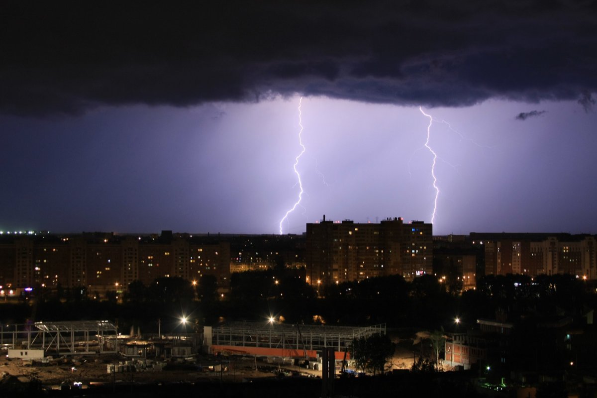 Гроза в нижнем новгороде фото