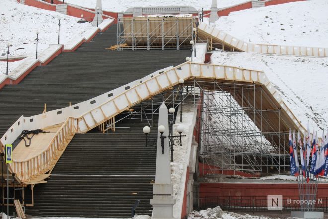 Опубликованы фото с места строительства трассы на Чкаловской лестнице - фото 8